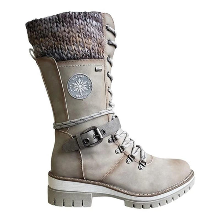 FrostLuxe™ - Waterproof Lace-Up Calf-Length Boots