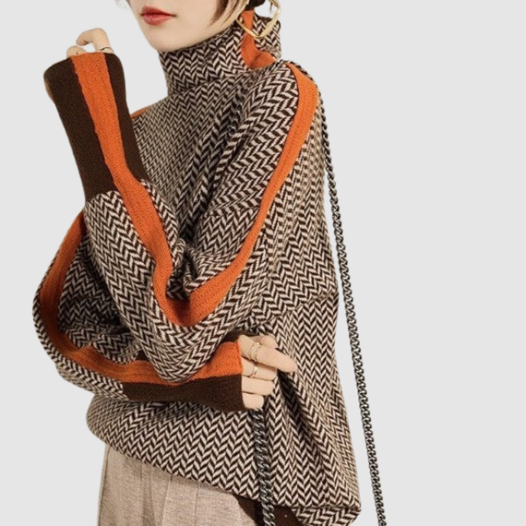 Elizabeth - Sweater with High Collar