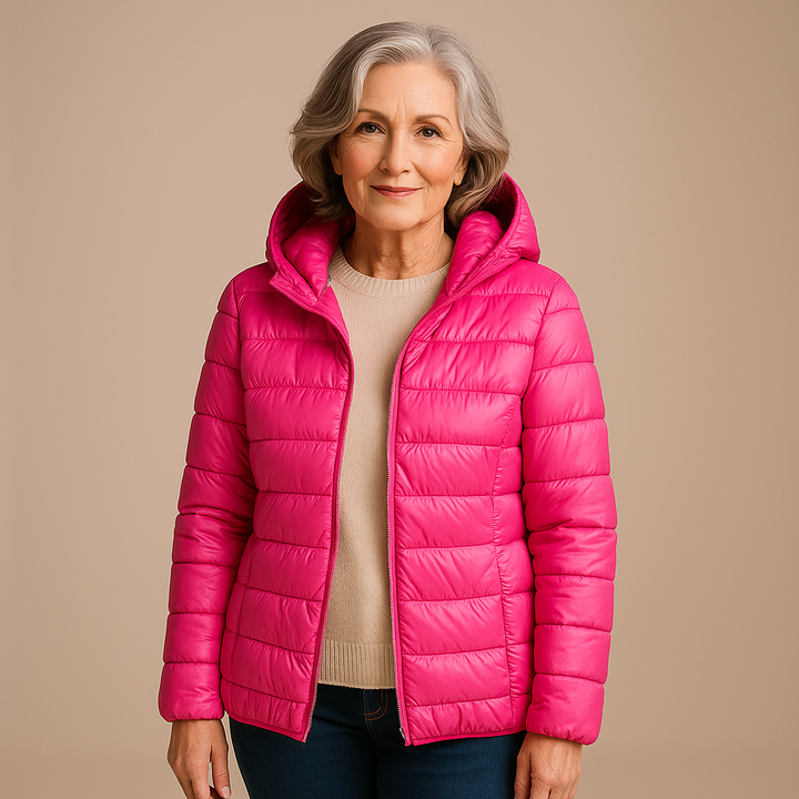 Abigail™ | Hooded Puffer Jacket - Pink