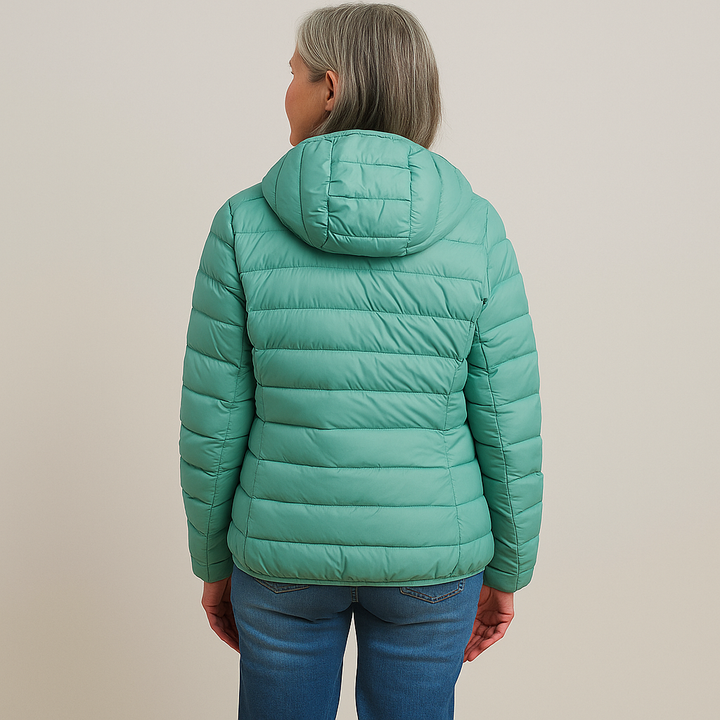 Olivia™ | Hooded Puffer Jacket - Light Blue