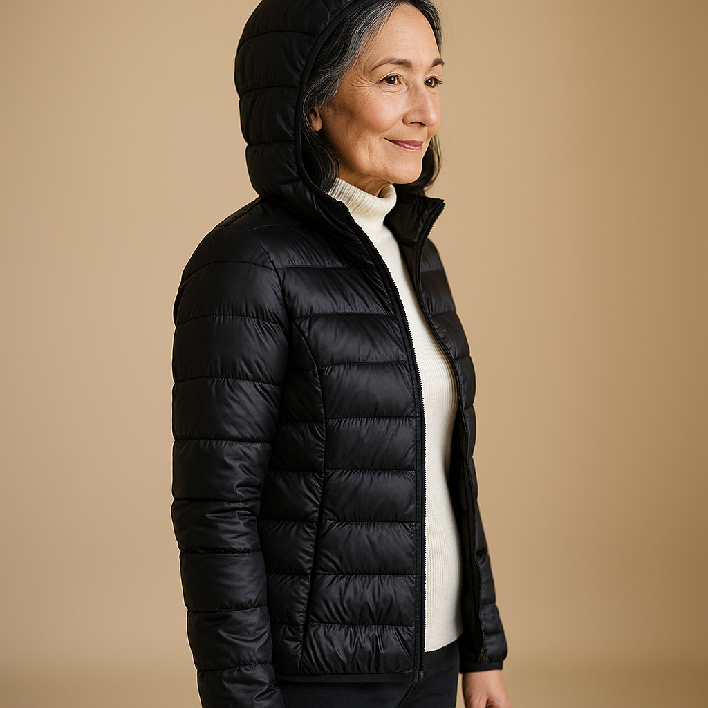 Scarlett™ | Hooded Puffer Jacket - Black