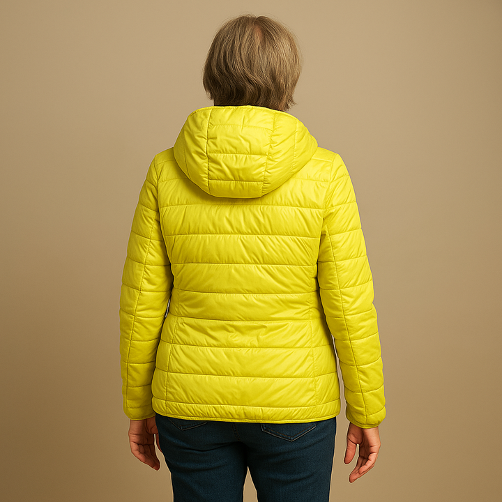 Sophia™ | Hooded Puffer Jacket - Yellow