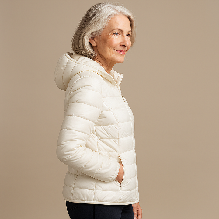 Charlotte™ | Hooded Puffer Jacket - White