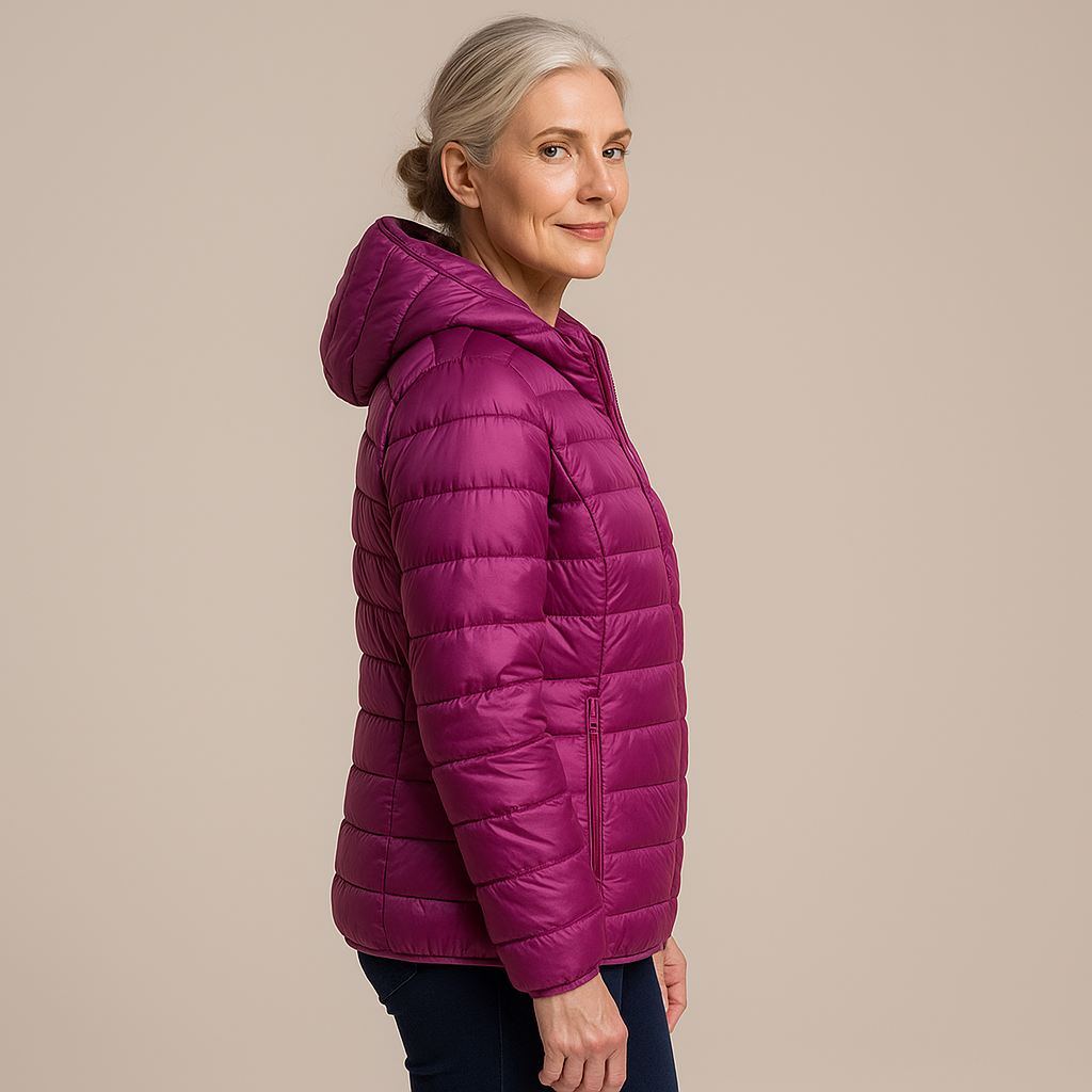 Harper™ | Hooded Puffer Jacket - Purple