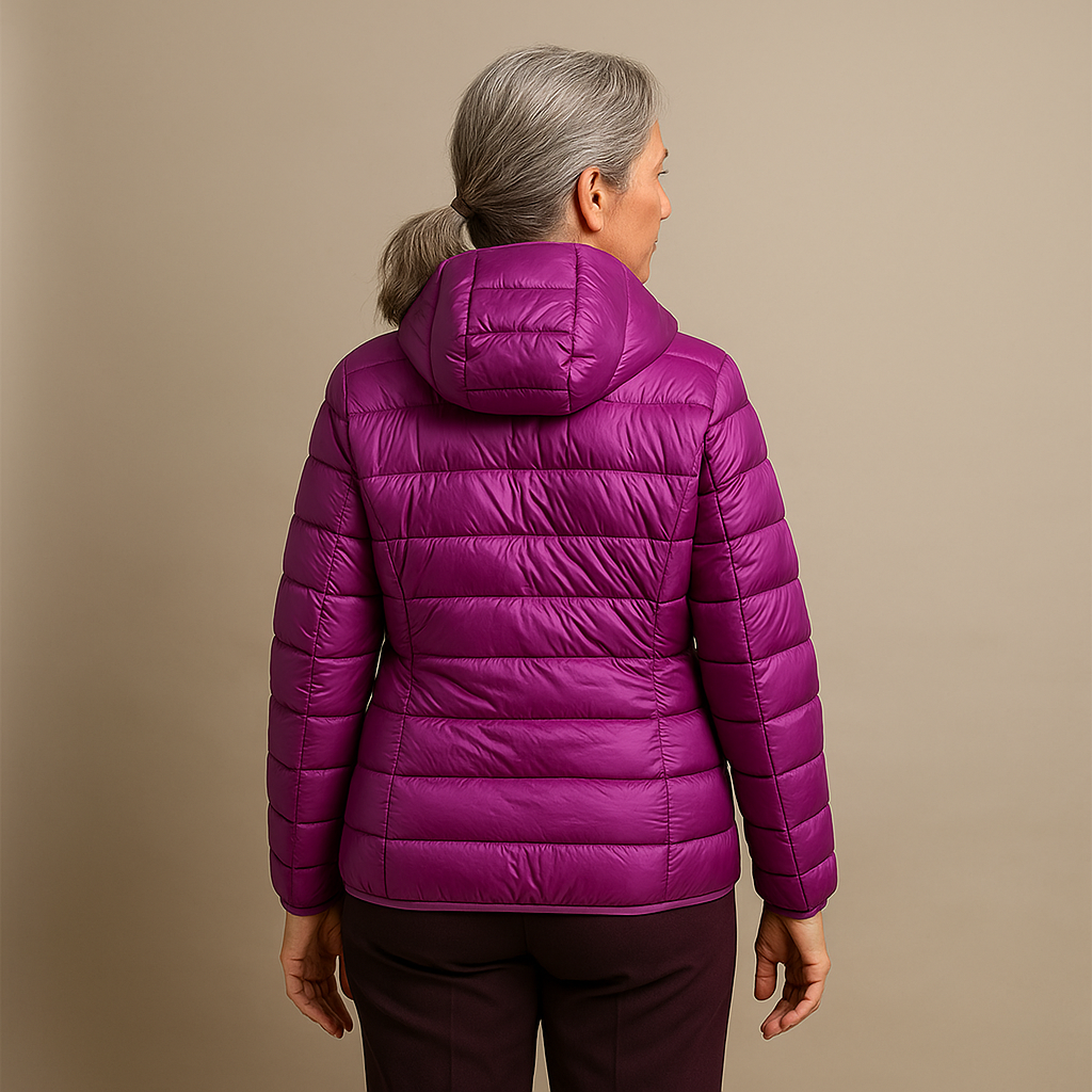 Harper™ | Hooded Puffer Jacket - Purple