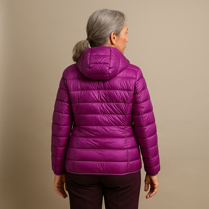 Harper™ | Hooded Puffer Jacket - Purple