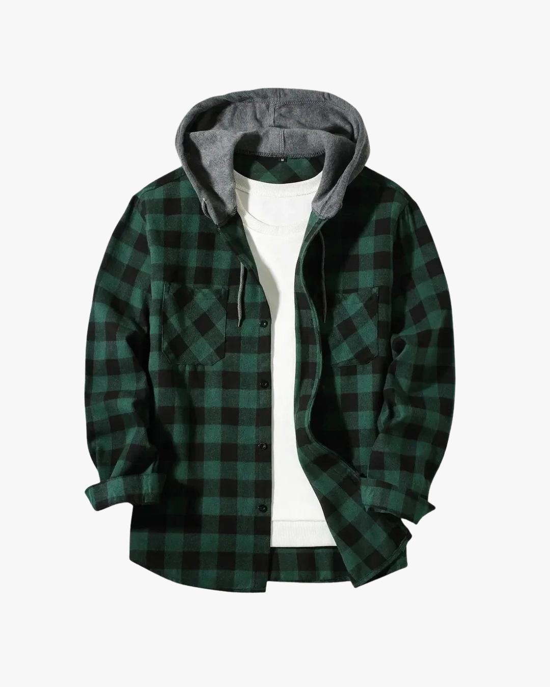 Bradley - Hooded Flannel Shirt Jacket