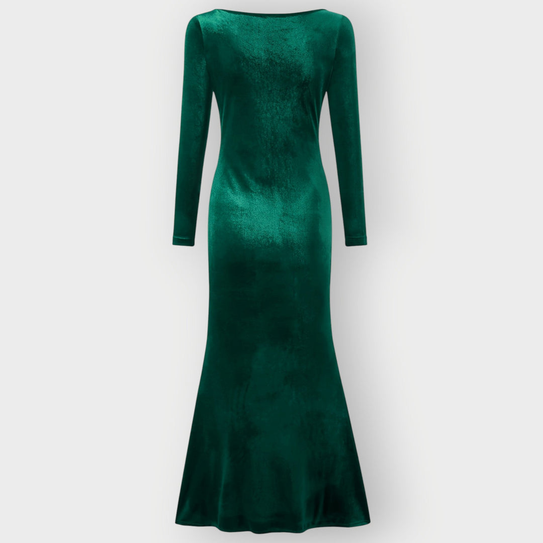 Darcy – Luxe Evening Silhouette Velvet Gown