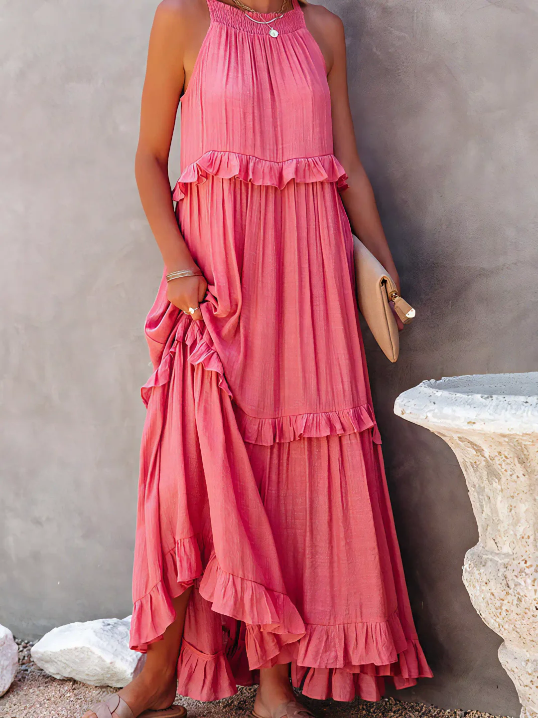 Elsie - Ruffle Maxi Dress