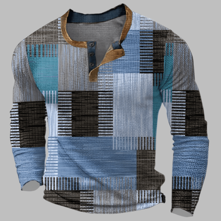 Antoine Colorblock Henley Shirt
