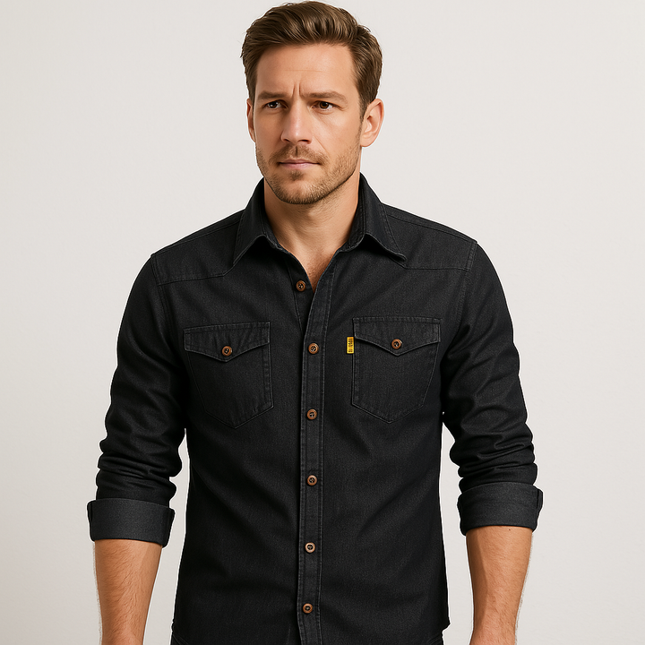 JIM - COTTON DENIM SHIRT
