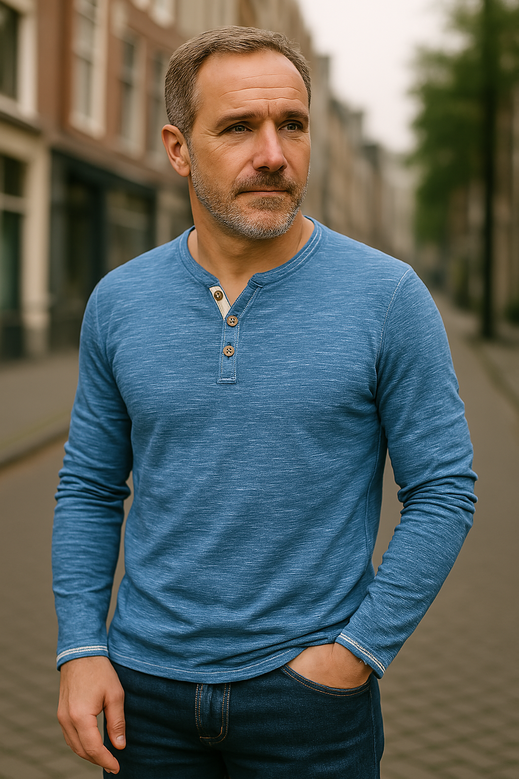 Bill | Long Sleeve with V-Neck