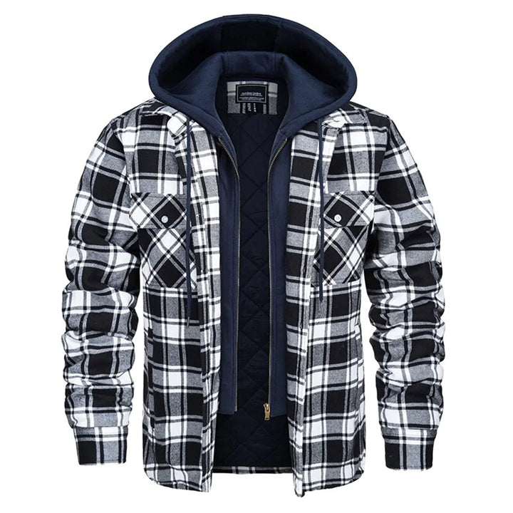 Florian - Men's Plaid Hooded Jacket