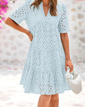 Rica | Chic Lace Ruffle Summer Dress
