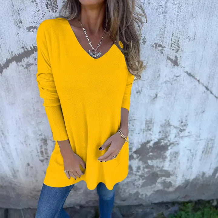 Keona™ | Relaxed V-Neck Knit Tunic
