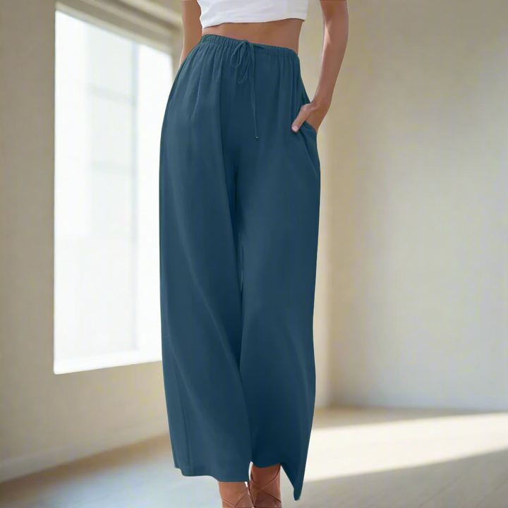 Zoe™ - Elegant Cotton Trousers