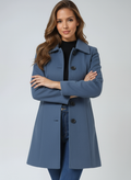 Rose Fit and Flare Button Jacket | Tailored Elegance with Effortless Movement