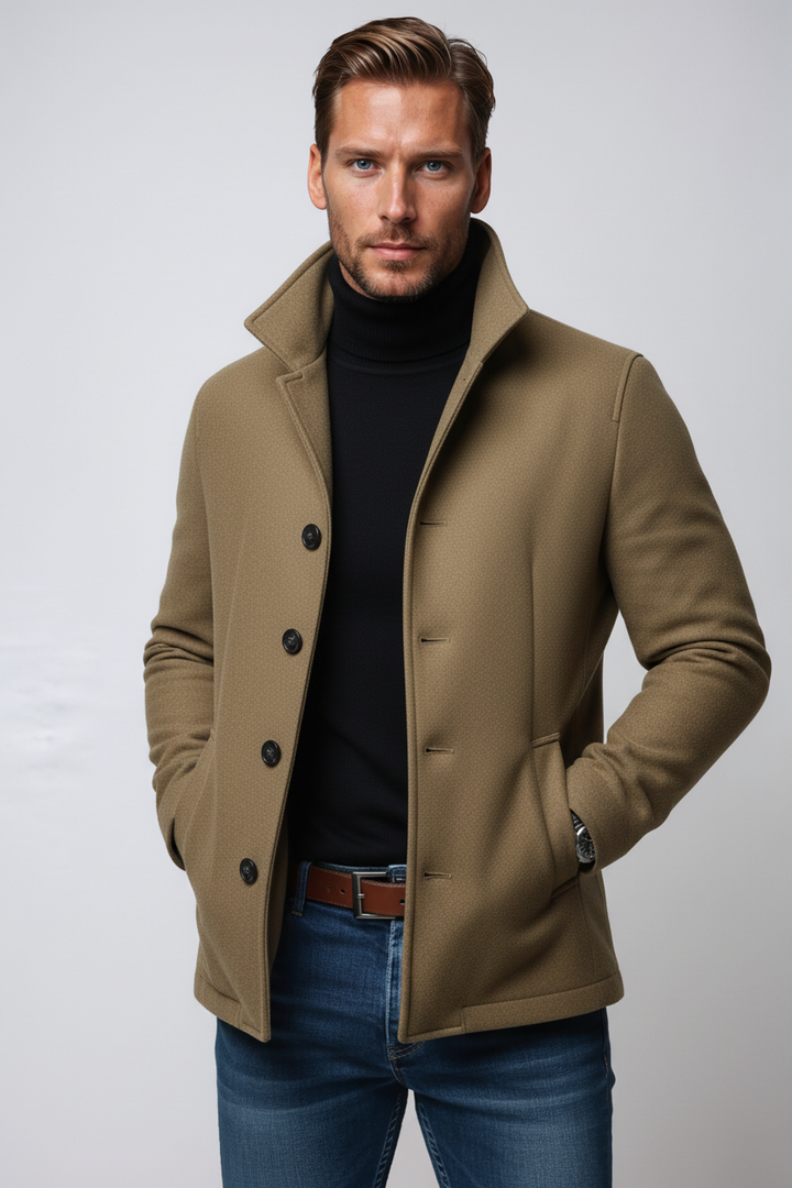 Finn – Wool Winter Jacket With  High Collar