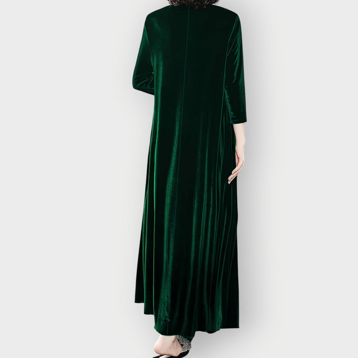 Nessa - Luxe Velvet Flow Maxi Dress
