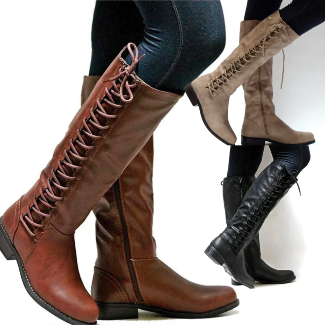 Harper | Laced Easy Zip Tall Boots