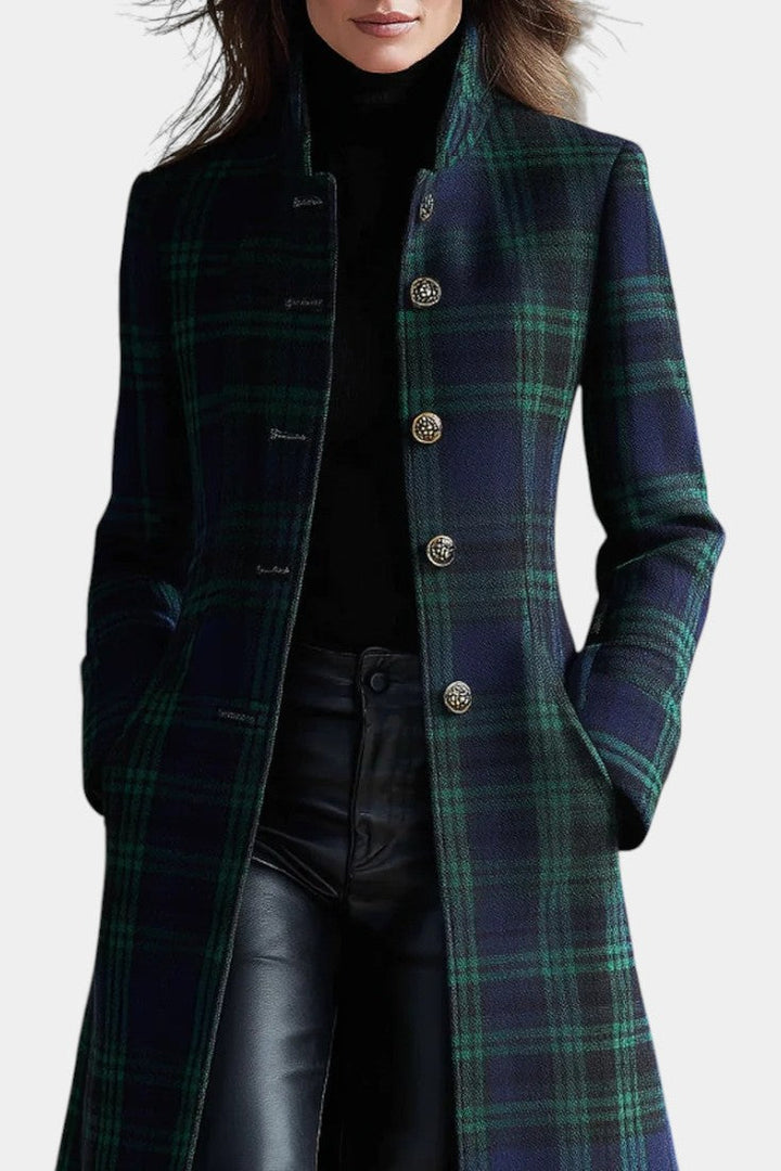 Rebecca™ | Timeless Plaid Elegant Coat