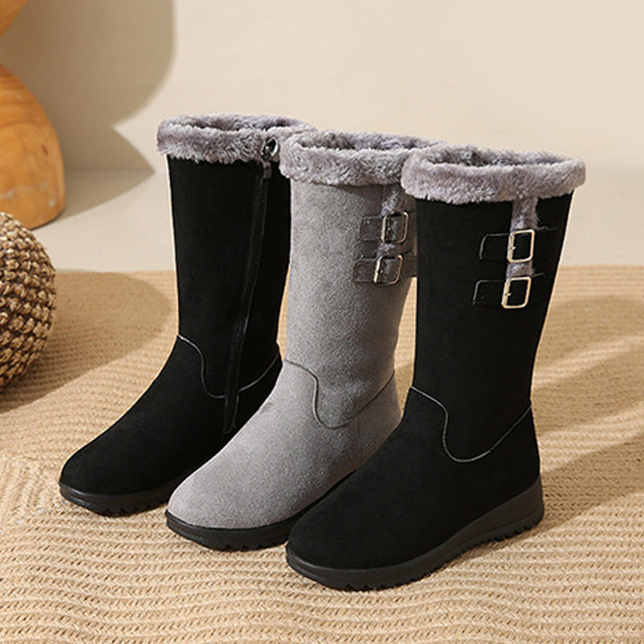 Women's Mid-Calf Snow Boots, Warm & Stylish